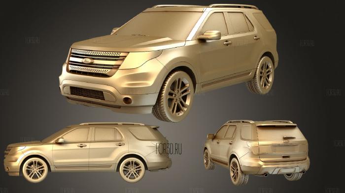 Ford Explorer 2011 stl model for CNC